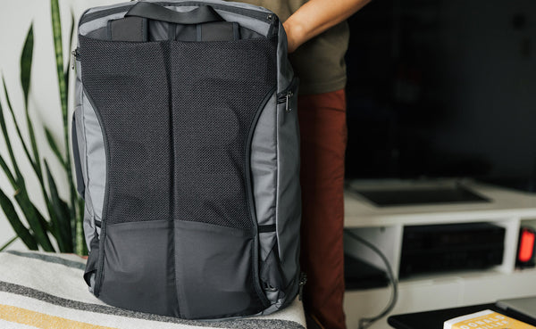The mesh back panel of the Techonaut 45